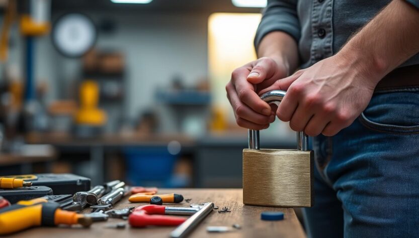 découvrez comment installer facilement un cadenas avec verrouillage automatique par pression. suivez notre guide étape par étape pour sécuriser vos biens rapidement et sans difficulté.