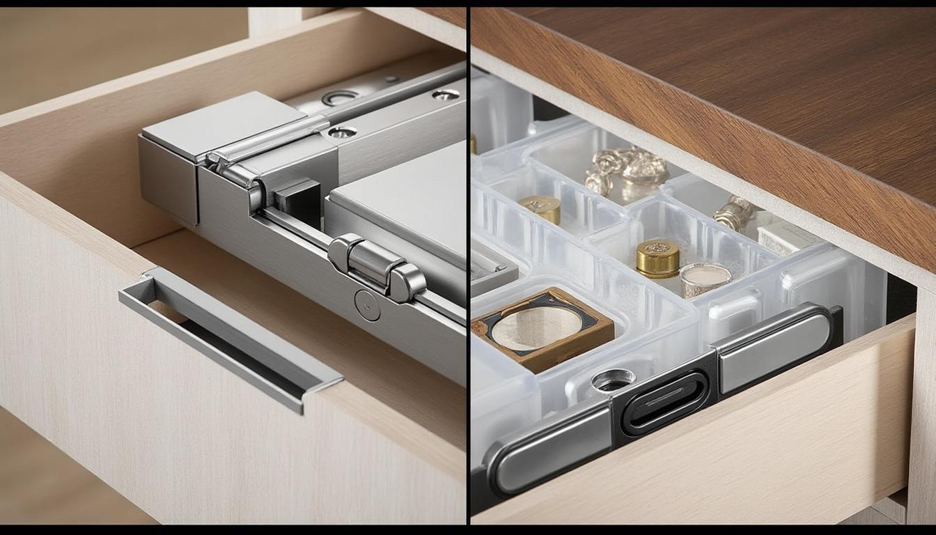 renforcez la protection de vos meubles grâce à nos serrures pour tiroirs confidentiels, idéales pour sécuriser vos documents et objets personnels en toute simplicité.