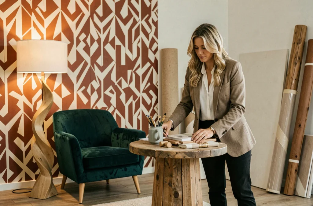 Studio de home staging Tête d'Affiche avec une mise en scène audacieuse et des éléments décoratifs originaux en Moselle